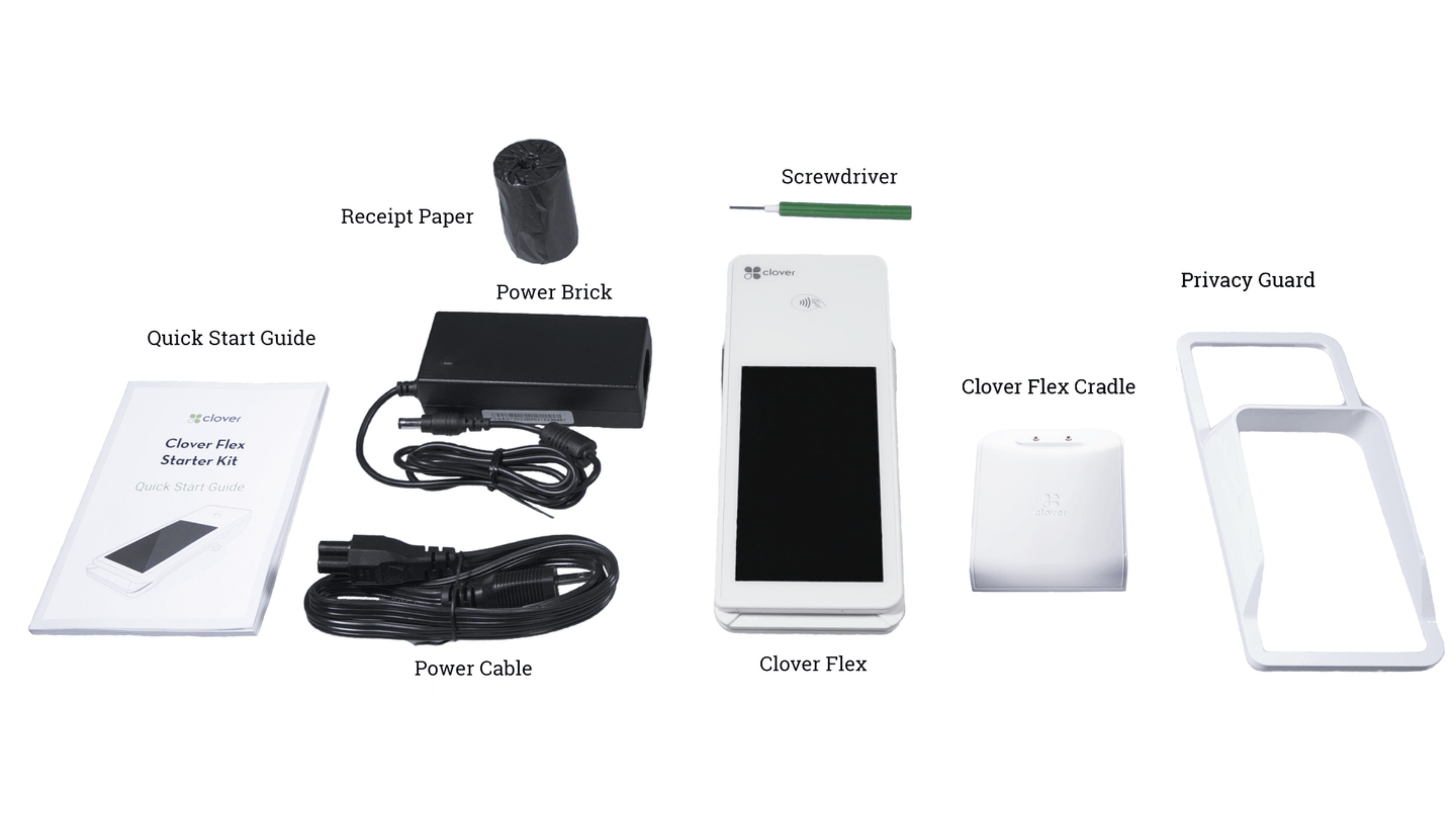What accessories are available for the Clover Flex, and how do they help businesses run more efficiently